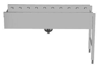 Handling System for Dishwasher Short roller conveyors with deep basin (Code 863070)