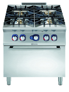 Electrolux Professional E9AAMTBBMEI Modulare Großküchengeräteserie 900XP 4-Flammen-Gasherd am Gasofen (Code 391576)