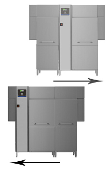 green&clean dual rinse rack type dishwasher withSteam abatement, 200r/h, electric,60Hz (Marine) (Code CC0FW2)