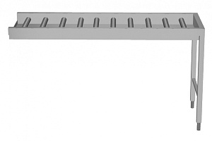 Electrolux Professional HSLRCEP16 Handling System for Dishwasher Conveyor, long rollers with end plate (Code 865197)