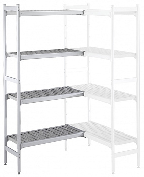 Electrolux Professional ACS1362 ALUM.CORNER SHELV.-POLY.TIERS-373X1366MM (Code 137057)