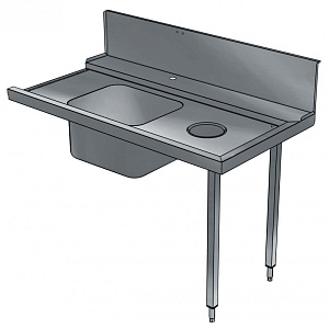 Electrolux Professional BHHPTBH14R PREWASH TABLE+BOWL+HOLE R>L 1400-HOOD T. (Code 865310)