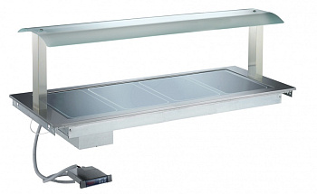 DROP-IN HOT TEMPER.GLASS TOP+GANTRY 4GN (Code 340322)