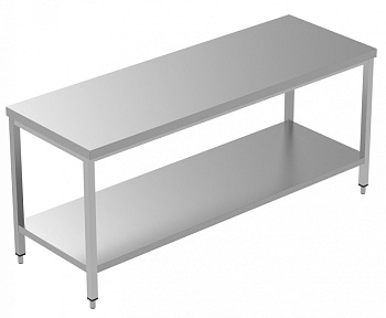 WORK TABLE 2000 MM WITH LOWER SHELF (134221)