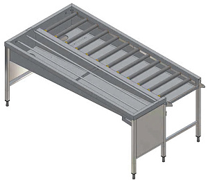 Electrolux Professional HSSMS4RL MANUAL SORT.TABLE,4BASK,R&gt L,2130MM-SIDE (Code 865083)