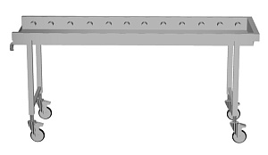 Electrolux Professional HSSRC19M Handling System für Spülmaschinen Fahrbare Rollenbahn, kurze Rollen (Code 863058)