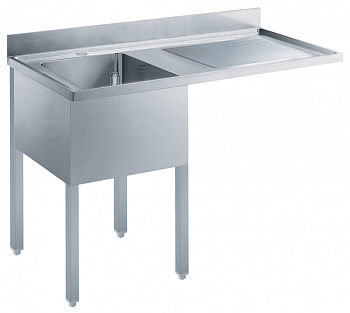 Standard Preparation 1200 mm Soaking Sink for Dishwasher with 1 Bowl (Code 133193)