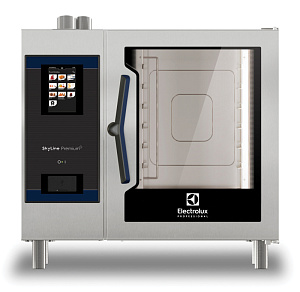 Electrolux Professional ECOE61T3AP Skyline Premium-S SkyLine PremiumS Kombidämpfer, 6x1/1GN, elektrisch, automatische Reinigung, 3-Glas-Tür - Für SKYDUO (Code 267290)