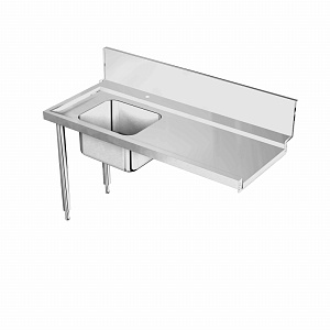 Electrolux Professional BHRPT6B16L Handling System for Rack Type Pre-wash Table with 600x450mm Sink Left to Right, 1600mm (Code 865409)