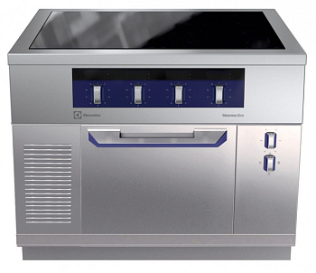 INDUCTION,4Z,ST.OVEN,1S,BS,800X800X700H (Code 588428)