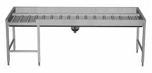 Electrolux Professional HSMSF5LR Handling System for Rack Type Manual Sorting Table, 5 Baskets - Left to Right, 2640mm - Front Connection (Code 865292)