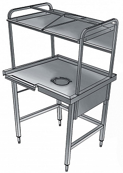 Electrolux Professional BHST1008R VORABRÄUMTISCH R>L 1000 MM X 800 MM (Code 865334)