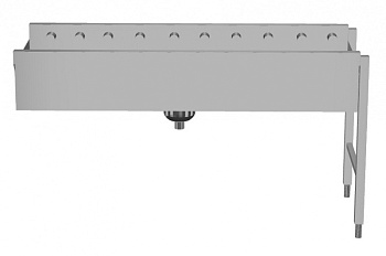 Handling System for Dishwasher Short roller conveyors with deep basin (Code 865212)