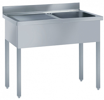 SINK UNIT 1 BOWL & L/H DRAINER 1200MM (132458)