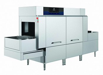 Warewashing Flight type dishwasher, 1 tank, 5200 dishes/h, electric, 750mm loading, 1000mm unloading (Code 520701)
