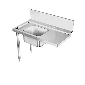 Electrolux Professional BHRPTB11L Handlingsystem für Korbtransportmaschinen Vorspültisch mit Becken, 1200 mm, Laufrichtung L > R (Code 865405)