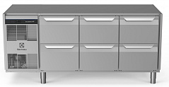 Electrolux Professional EH3H7BBB REFRIGERATED COUNTER 440LT 6DRAW NO TOP (Code 710052)