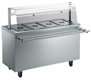 Electrolux Professional FSV15C4X BAIN-MARIE UNIT 4GN (ST. STEEL) 1500MM (Code 320108)