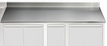 WORK TOP WITH UPSTAND 2700MM (121166)