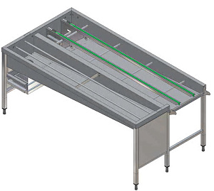 Electrolux Professional HSSA6LR AUTOM. SORTING TABLE,6 BASK.,L&gt R,3150 MM (Code 865065)