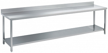 WORK TABLE + SHELF + UPSTAND 2000MM (132512)