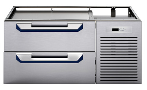 Electrolux Professional MC6IDAKOBO Modulare Großküchengeräteserie thermaline 90 - 1200 mm Ref-freezer Base with 2 drawers, 1 Side, H=550 (R290) (Code 589681)