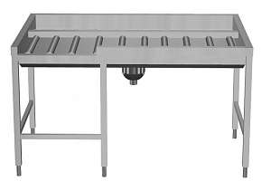 Electrolux Professional HSMSF3LR Handling System for Rack Type Manual Sorting Table, 3 Baskets - Left to Right, 1620mm - Front Connection (Code 865261)