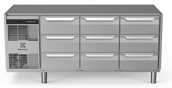 REFR.COUNTER 440L 9x1/3DRAWER NO TOP (Code 710056)