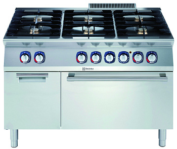Modular Cooking Range Line 700XP 6-Burner Gas Range on Electric Oven with Cupboard (Code 371406)