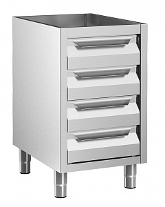 Electrolux Professional RAU5004DW Standard Preparation Cupboard with 4 Drawers - no top, 500mm (Code 133179)