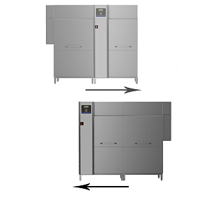 Electrolux Professional EDR250ER5 DUAL RINSE RT, 250R/H, ELECTRIC, R>L, 50HZ - THERMAL LABEL COMPLIANT (CODE 535110)