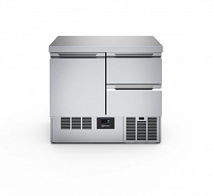 Electrolux Professional SAL25T12 Digital Undercounter Compact Refrigerated Counter - 250lt, 1 Door 2 Drawers (R290) (Code 725108)