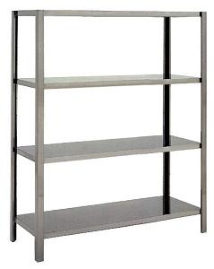Electrolux Professional SSH11 CNS-REGAL, 4 GESCHLOSSENE BÖDEN, 1170 MM (Code 137001)
