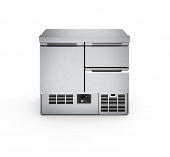 Digital Undercounter Compact Refrigerated Counter - 250lt, 1 Door 2 Drawers (R290) (Code 725108)