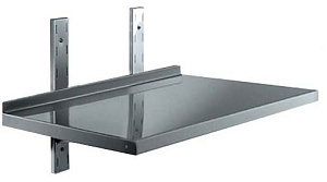 Electrolux Professional WSS104N Standard Preparation 1000 mm Solid Wall Shelf with Brackets (Code 132823)