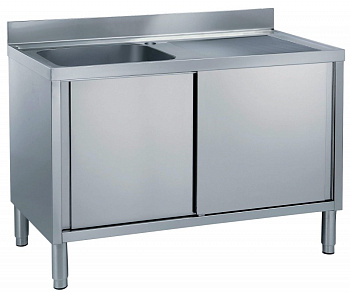 CUPB.SINK 1 BOWL(500X500)R/H DRAIN. 1400 (133040)