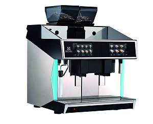 Electrolux Professional TANGOST2SA Kaffeesysteme TANGO DUO ST, Vollautomat, 2 Gruppen, 440x40 ml Espressotasse/Stunde, 2x6,5 Liter Dampf-/Kaffeeboiler, 2x1,7 kg Kaffeebehälter, programmierbares Wasser, Steamair, 1 Tango Cappuccinatore Gerät mit Dopp (Code 602551)