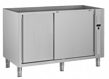 Standard Preparation 1600 mm Ventilated Hot Cupboard with Shelf & Sliding Doors - no top (Code 133190)