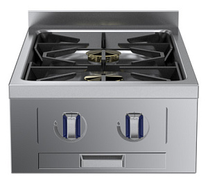 Electrolux Professional MBGCBBDOPI GAS TOP,2 BURN,ECO,1-S,BSPL,400X850X250H (Code 588527)