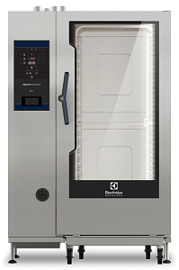 Electrolux Professional ECOE202B2C0 SkyLine Premium SkyLine Premium Heißluftdämpfer mit Boiler mit digitaler Steuerung, 20x2/1GN, elektrisch, programmierbar, automatische Reinigung (Code 217815)