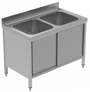 Electrolux Professional GLG1225P SINK CUPBOARD 2 BOWLS 1200 MM (Code 134137)