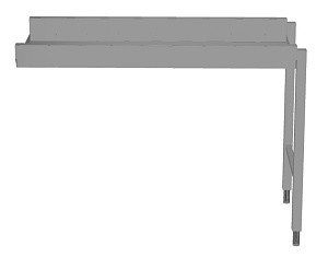 Electrolux Professional HSSRC12 Handling System for Dishwasher Short roller conveyors (Code 863000)