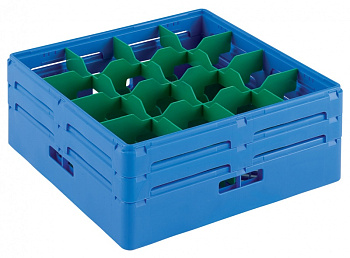 BASKET F.16 TILTED GLASSES (H170MM)-BLUE (Code 867030)