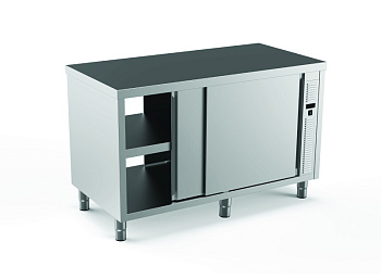 Standard Preparation 1600 mm Ventilated Hot Passthrough Cupboard with Shelf & Sliding Doors (Code 132798)