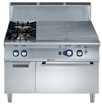GAS SOLID TOP+2BURN+CONV.OVEN+CUP.1200MM (Code 391215)