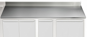 Electrolux Professional TPLA27A ARBEITSPLATTE M. AUFKANTUNG 2700 MM (Code 121165)