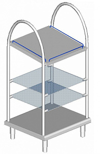 Electrolux Professional ZLTQ08BBTC TRAY,CUTLERY,BREAD(BASKET)DISPENS-862MM (Code 330271)