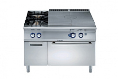 Electrolux Professional E9STGLT010 GAS SOLID TOP+2 BURNERS+OVEN +CUPB.1200 (Code 391258)