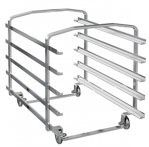 Electrolux Professional 5BAPARAWH611 Bakery/pastry tray rack with wheels 400x600mm for 6 GN 1/1 oven and blast chiller freezer, 80mm pitch (5 runners) (Code 922607)