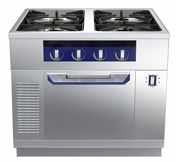 GAS TOP,4BURN,STAT.OVEN,1S,1000X900X800H (Code 589645)